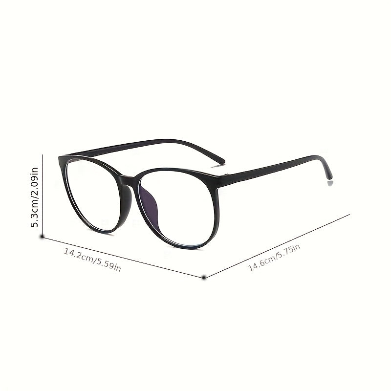 Unisex anti-blue light glasses with trendy oval frames