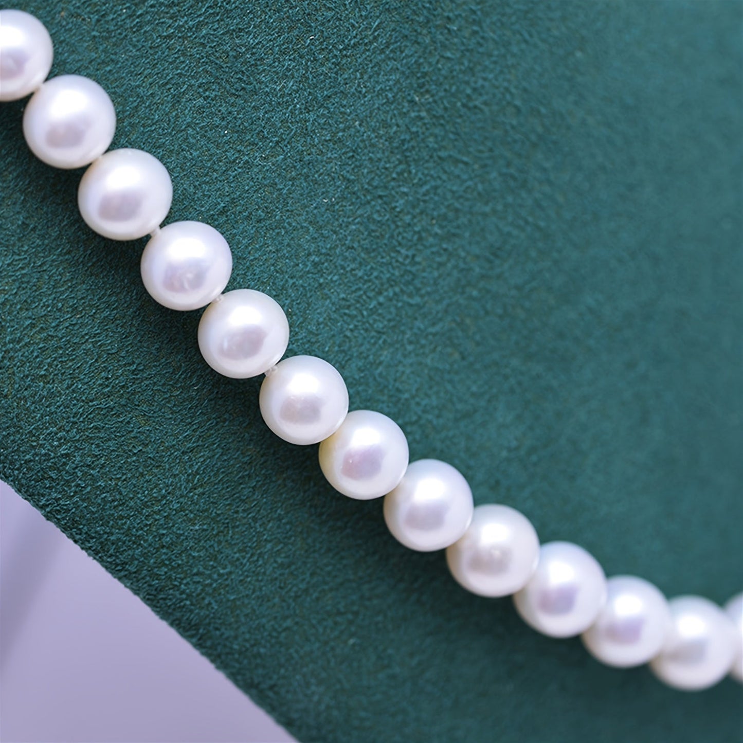 Exquisite Boho Chic Freshwater Pearl Necklace, Round with Gorgeous High Luster and Delicate Imperfections, Plated with 925 Sterling Silver, Ideal for Everyday or Special Occasions, Makes a Wonderful Christmas Gift, Suitable for Any Season.