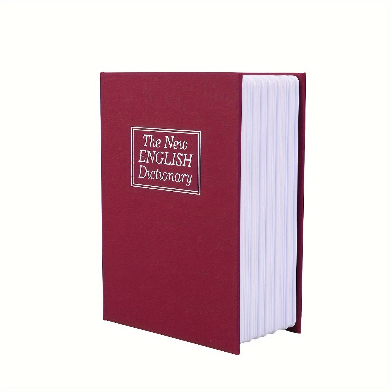 Beautiful dictionary-shaped cash box with lock for creative money storage and home decoration