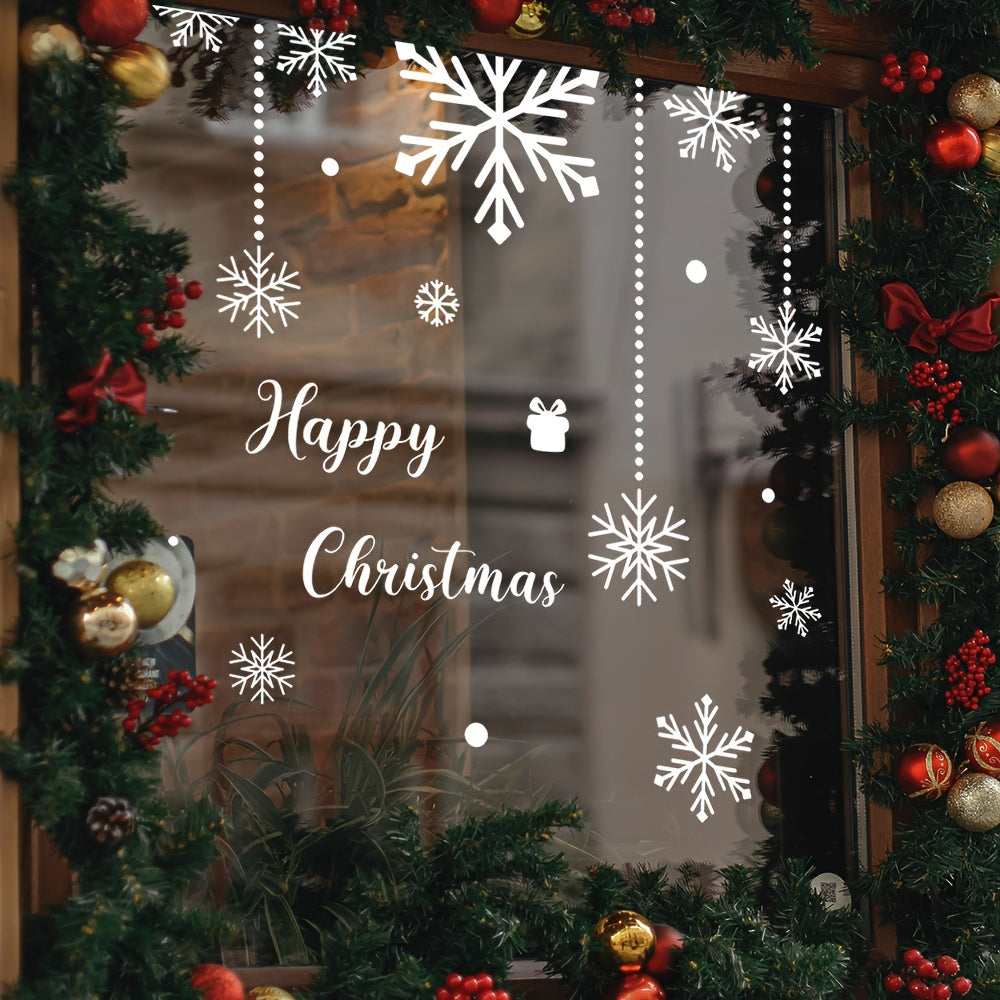 Deck the Halls with Christmas Window Clings featuring Reindeer & Snowman Designs! These UV-Resistant Static Decals are perfect for decorating your Home or Office. Easy to Peel & Stick, these Removable Holiday Wall Art pieces are sure to bring holiday