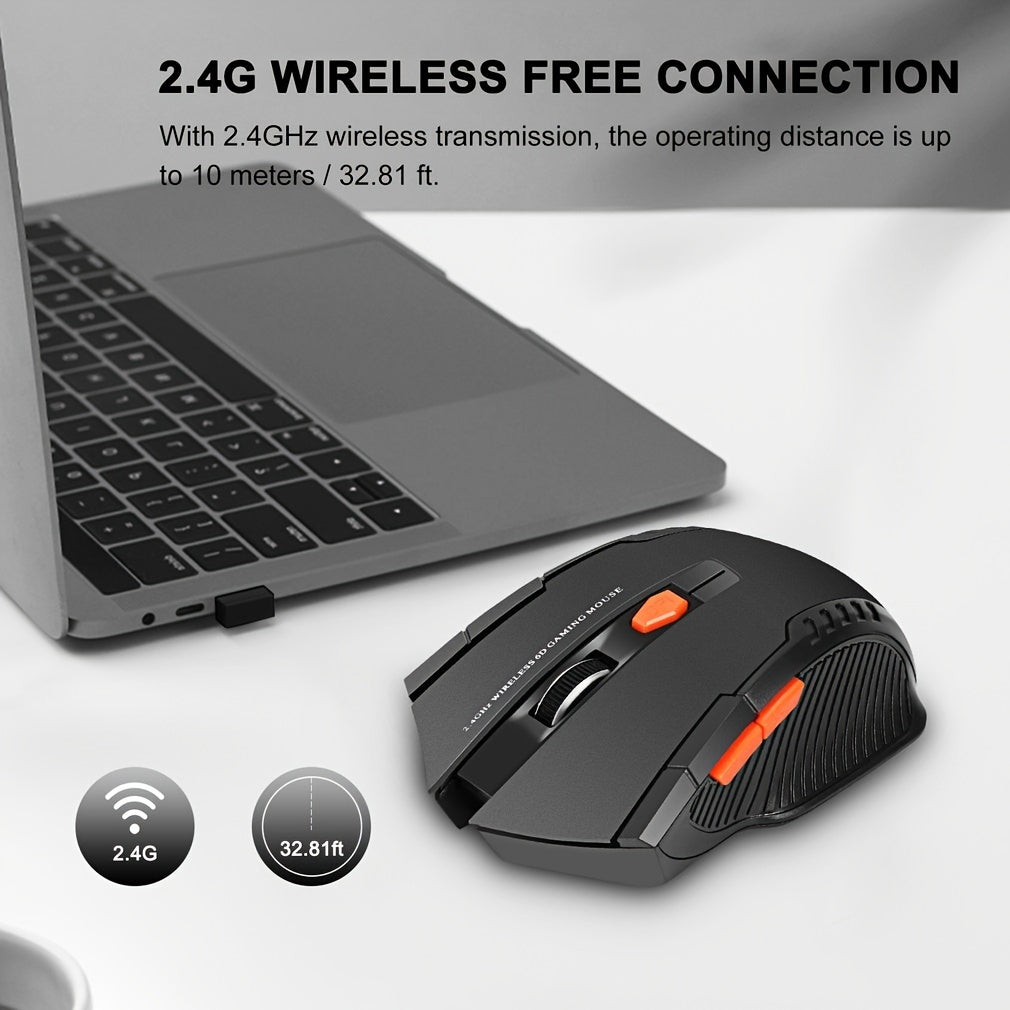 BalanceFit Ergonomic Wireless Mouse, High-Speed DPI Adjustable Gaming Mouse, Battery-Powered, for Laptop and PC, Non-Wireless.