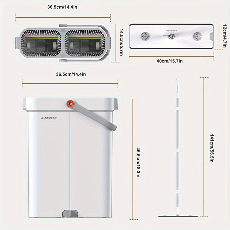 Комплект ведра для плоской швабры с 2 насадками для швабры, швабра с функцией мытья без рук, ведро для швабры с узким разрезом и отжимом, средства для уборки, комплект швабр семи цветов.