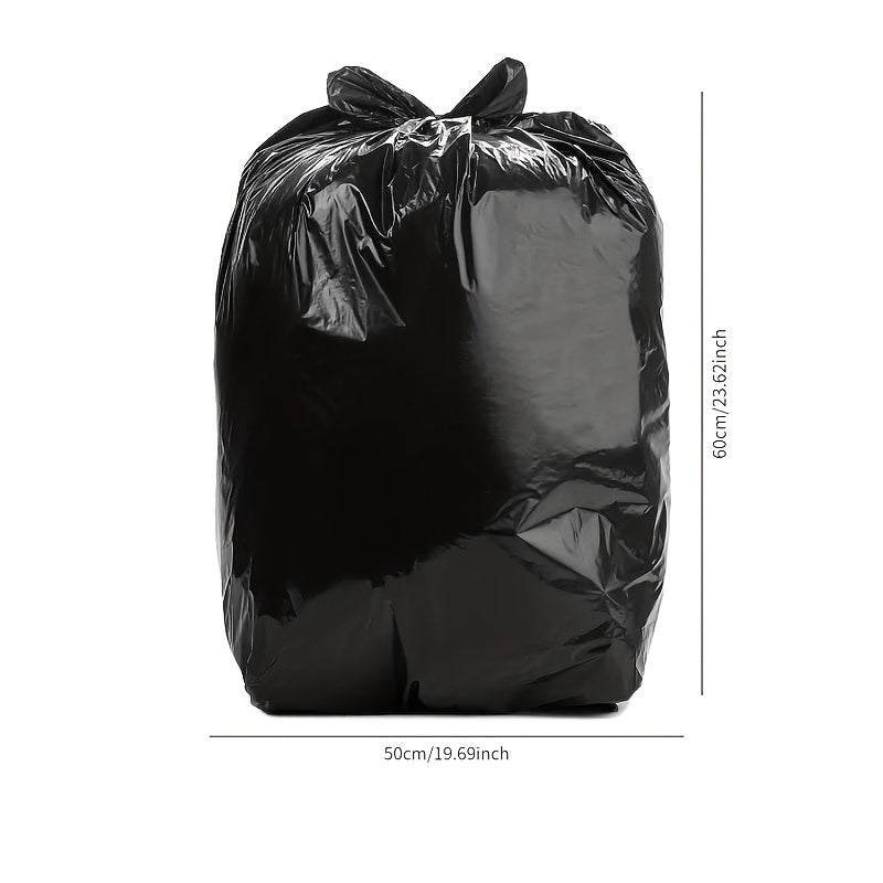 Multipurpose Disposable Trash Bags for Household & Commercial Use, Black Plastic Garbage Bags, 500/200 Pack, 59.99cm x 49.99cm, Perfect for Living Room, Bedroom, Outdoor, Toilet, Kitchen - $49.99