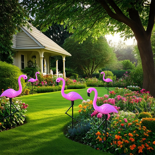 4/3/2 Pink Flamingo Yard Decorations (52.83cm) with Foot Stakes for Garden, Patio, Parties, and Outdoor Gifts