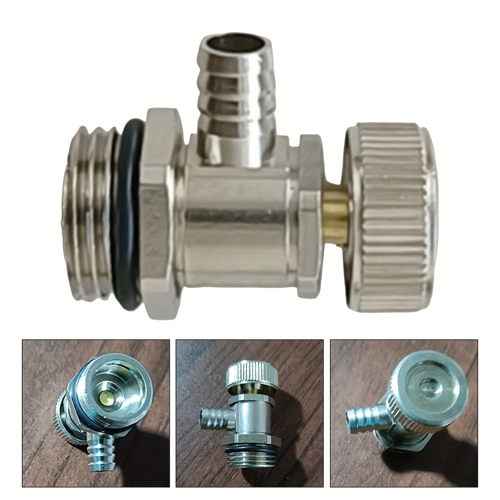 360° Rotatable Brass Radiator Air Vent Valve Made from Copper for High-Quality Performance, Does Not Require Electricity, An Efficient Addition to Your Heating System.