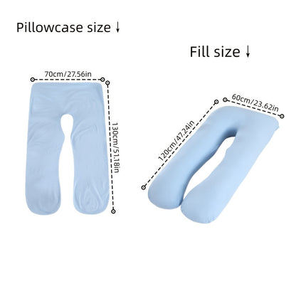 This versatile U-shaped maternity pillow is designed specifically for pregnant women, providing multifunctional waist support and comfortable side sleeping. The detachable cotton cover makes it easy to keep clean. This makes an ideal holiday gift