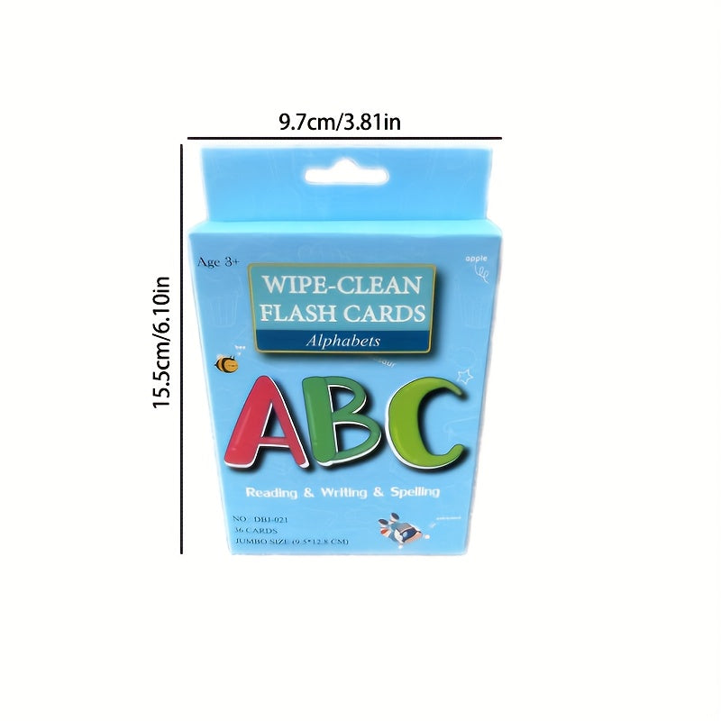 Early Learning Flash Cards for Kids with Erasable Features - Teaches Numbers, Letters, and English Addition/Subtraction Skills