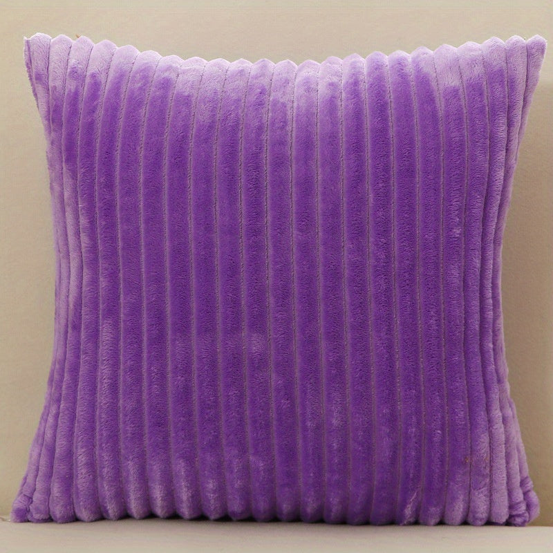 New Year/Christmas Decorative Corduroy Pillow Cover, 17x17 Inch, Perfect for Party/Home Decor