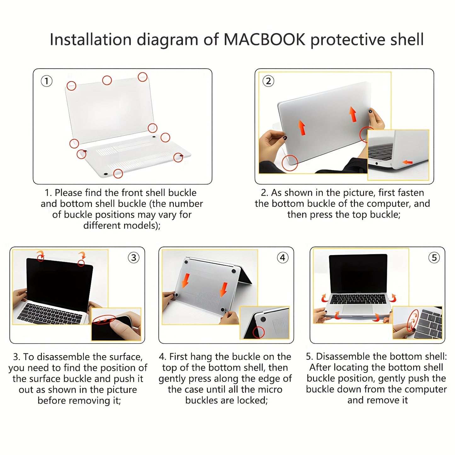 Легкий, устойчивый к царапинам пластиковый корпус, совместимый с MacBook Air 33,78 см, подходит для моделей, выпущенных в 2018-2022 годах (A2337 M1, A2179, A1932) с Touch ID.