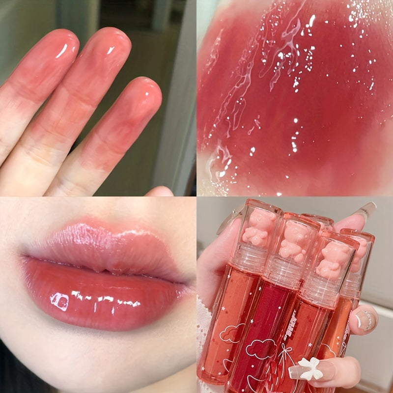 Sparkle Lip Glaze in 6 colors - Long-lasting, smudge-proof, with a dewy finish. Ideal Valentine's Day gift.