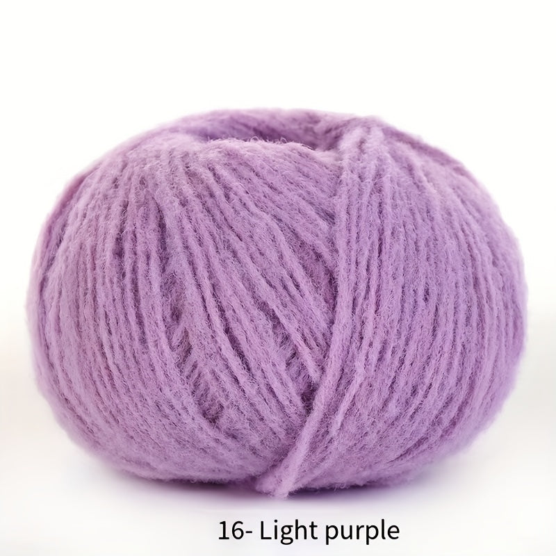 Soft velvet yarn roll made of skin-friendly nylon fiber, 40g mixed color, perfect for DIY hand-knitted plush items like dolls, scarves, blankets, hats, and small accessories.