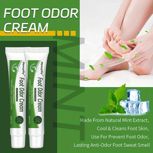 Henuythy Foot Odor Cream: Mint-infused, refreshing and portable, suitable for all skin types, with botanical extracts