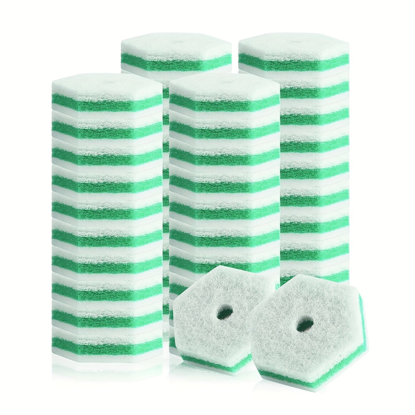 Refill your portable plastic toilet cleaning supplies with a pack of 40/60pcs soft disposable toilet cleaning sticks.