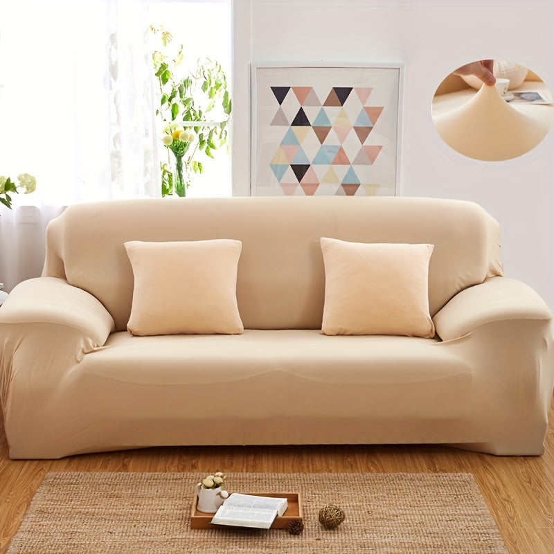 Durable, non-slip sofa cover resistant to cat scratches, suitable for any room, with minimalist design for home decoration.