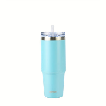 1 Watersy 30 oz stainless steel vacuum cup with double layer insulation, ice blaster feature, AS material water sealing slide lid with straw, and color box packaging.