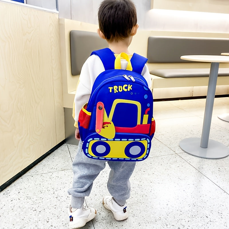 Children's adorable cartoon backpack - Lightweight, waterproof, and stain-resistant with adjustable straps for preschool and kindergarten. ideal for boys and girls aged 6.