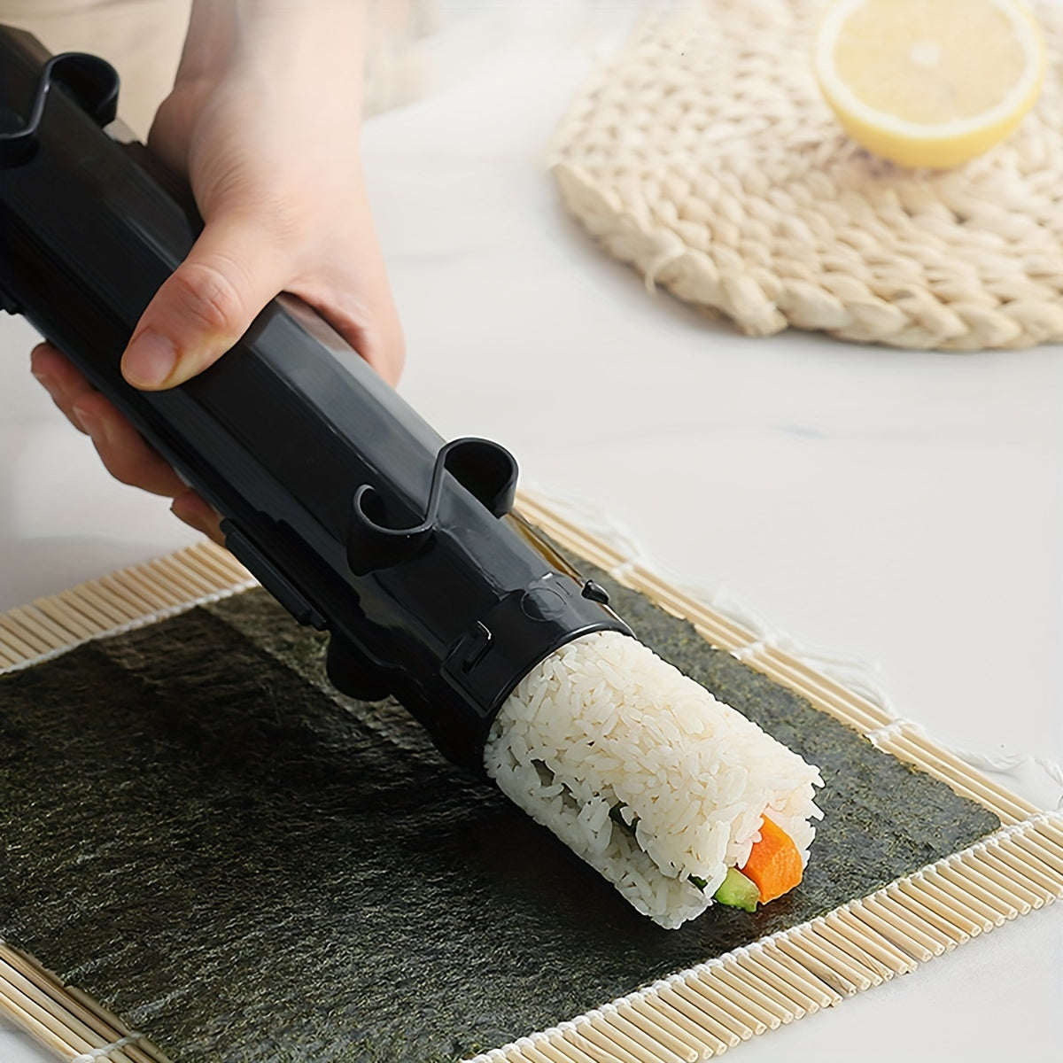 1PC Sushi Bazooka Maker for Homemade Sushi Rolls, Durable Rice Mold for Easy Sushi Making in the Kitchen