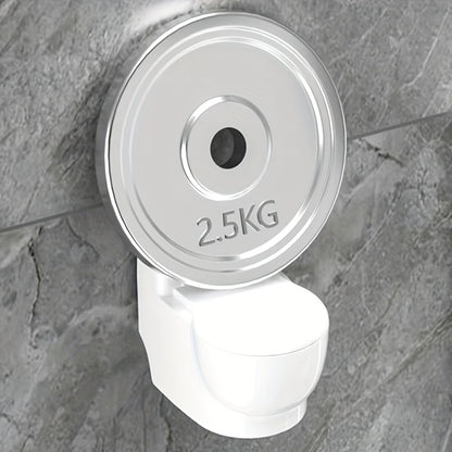 Creative Toilet Shaped Ashtray with Lid - Stylish covered ash bin for home, living room or bedroom. Metal and plastic construction, wall-mountable. No electricity needed.