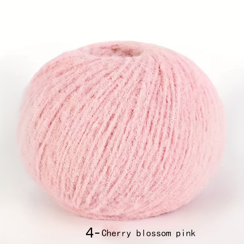 Soft velvet yarn roll made of skin-friendly nylon fiber, 40g mixed color, perfect for DIY hand-knitted plush items like dolls, scarves, blankets, hats, and small accessories.