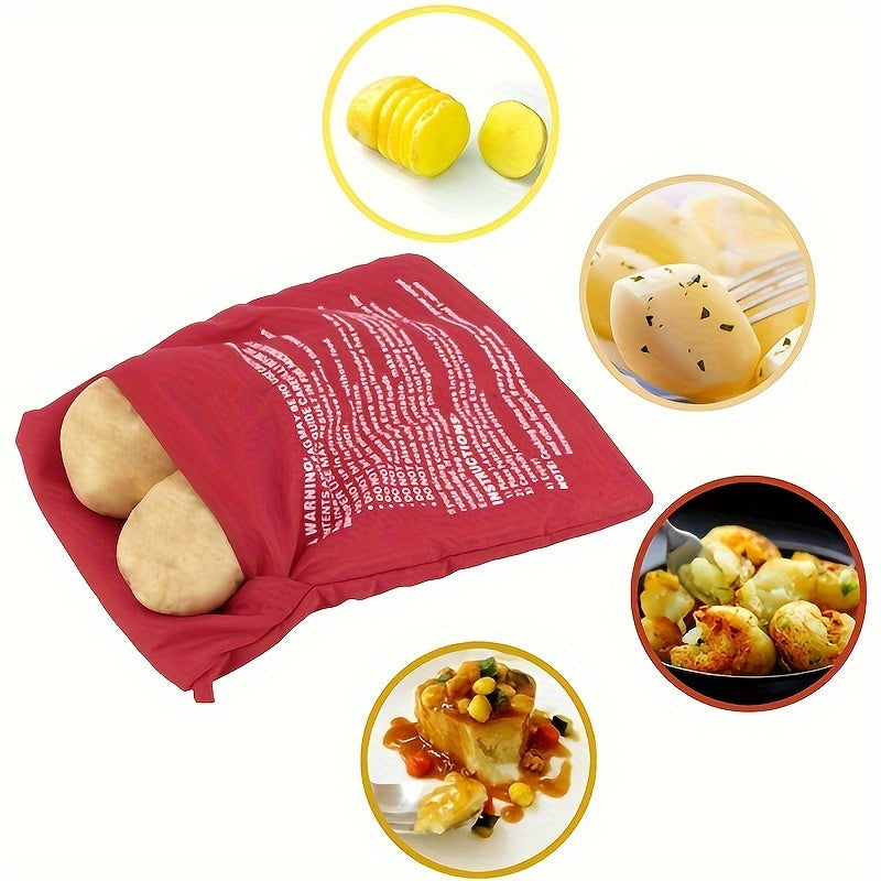 Potato Express Microwave Bags: Reusable Nylon Pouches for Safely Cooking Perfect Baked Potatoes in Minutes - A Must-Have Kitchen Tool