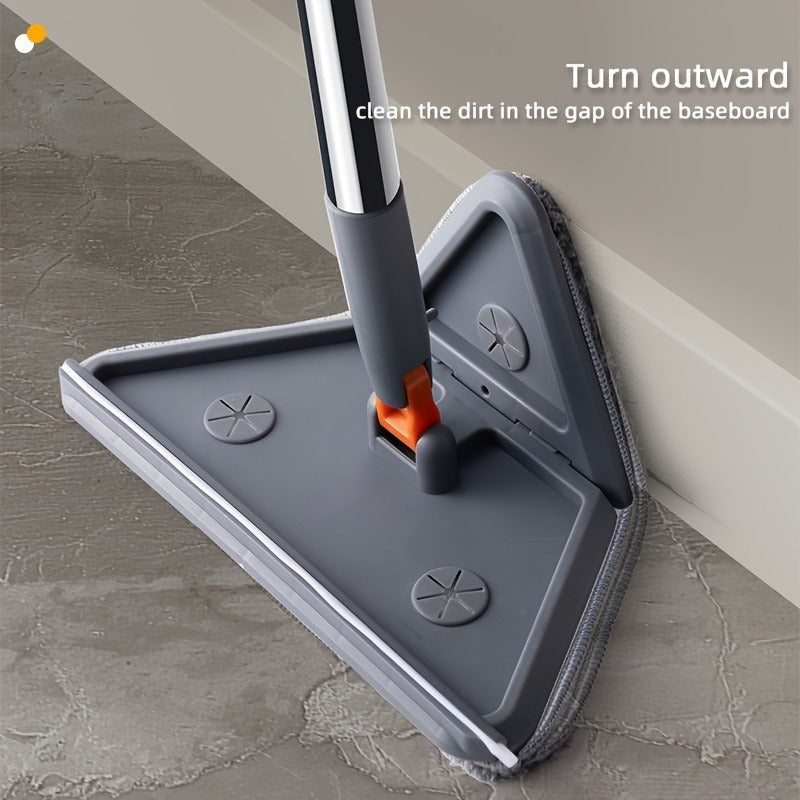 Get the ultimate cleaning tool for your home with the 1pc Multi-Functional Wall Wiping Tool! This extendable pole comes with a ceiling cleaning device and foldable mop, perfect for dusting walls, ceilings, baseboards, windows, and floors. It includes