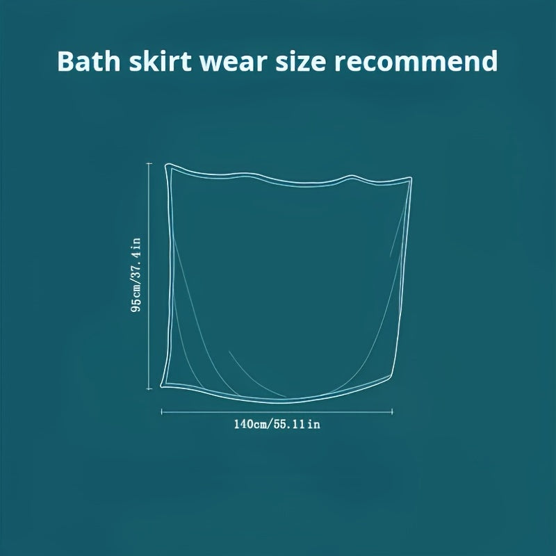 Absorbent wearable bath towel with pocket for women, ideal for bathroom spa use.