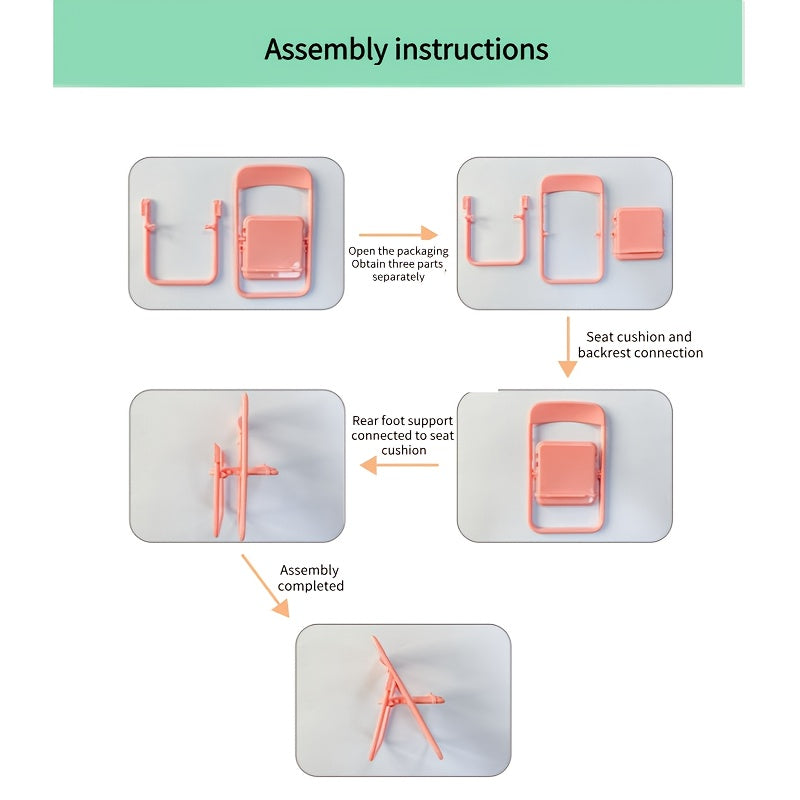 Портативный складной держатель для табурета, мини-складной держатель для телефона, настольный стул-подставка для телефона, креативная подставка для смартфона