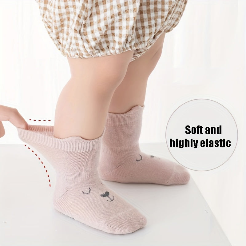 5 pairs of children's anti-slip socks for toddlers