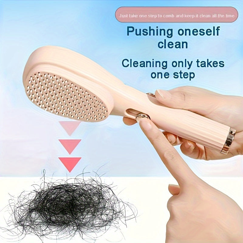 Magic Retractable Hair Comb: Anti-Static, Portable Scalp Massage Brush for All Hair Types, Easy Detangling & Styling, Durable Rubber Bristles