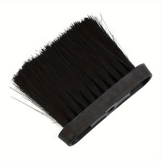 High-quality fireplace broom with a convenient plastic handle for easy gripping. This portable cleaning tool is constructed with multiple components and dense bristles for effective and efficient sweeping of your hearth.