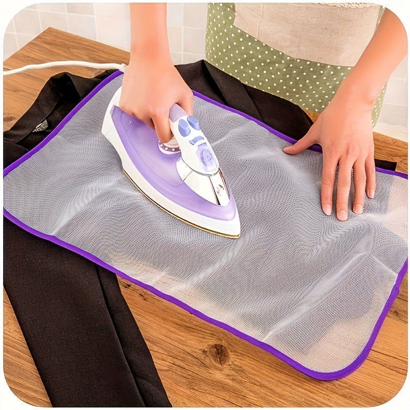 Protect Your Clothes and Home Decor with a Durable Heat-Resistant Ironing Mesh Pad - No Electricity Required