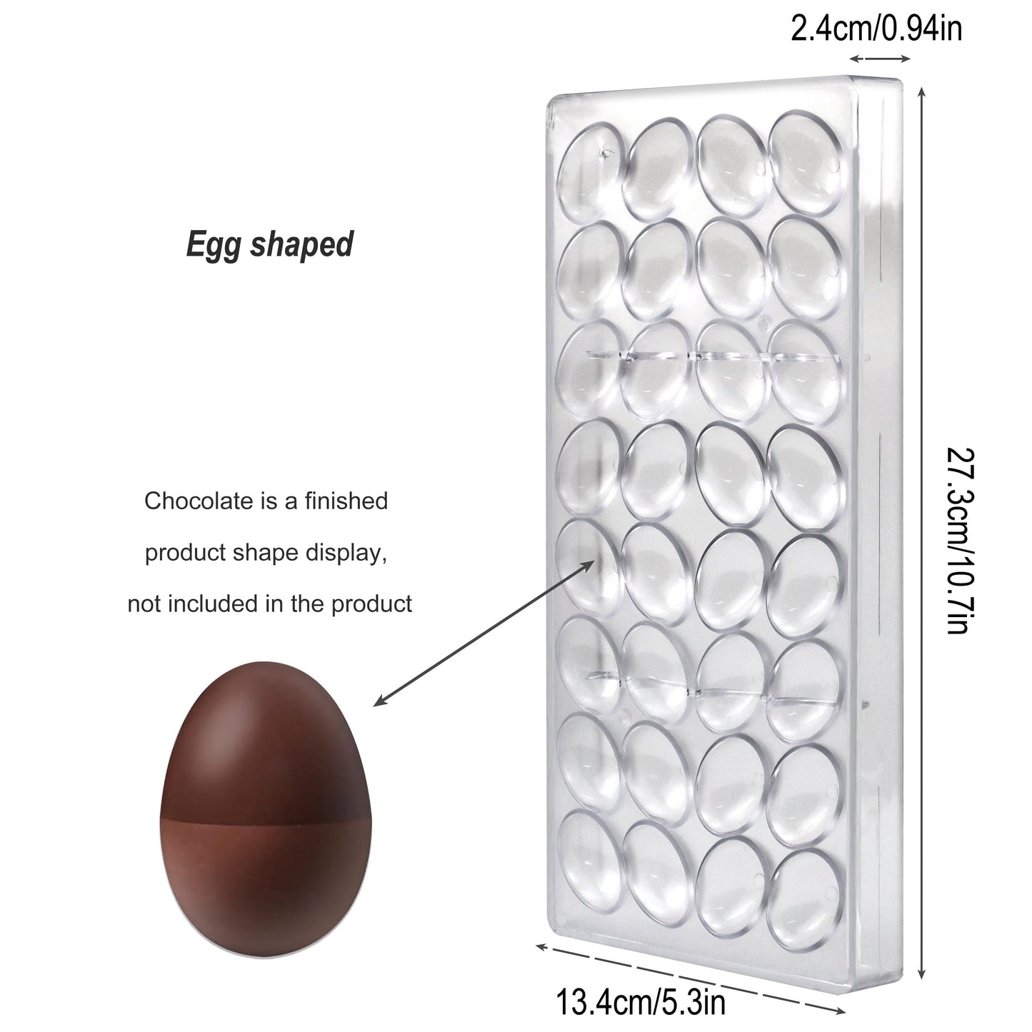 Set of plastic chocolate molds that are free of BPA, featuring various shapes such as hearts, eggs, bars, and diamonds for making mousse, jelly, candies, and truffles. Perfect for creating sweet treats for Easter, Thanksgiving, Valentine's Day, Mother's