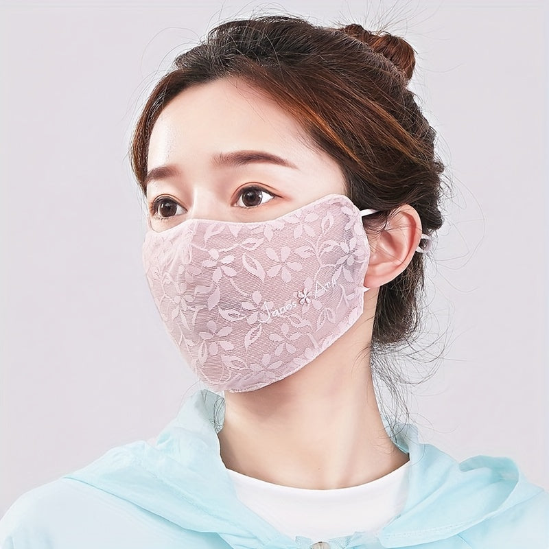 Sun Protection Mask for Women with UV Protection, Breathable Summer Thin Ice Silk Material, Eye Protection Face Mask - Available in 1, 2, 3, 4, or 5 pieces.