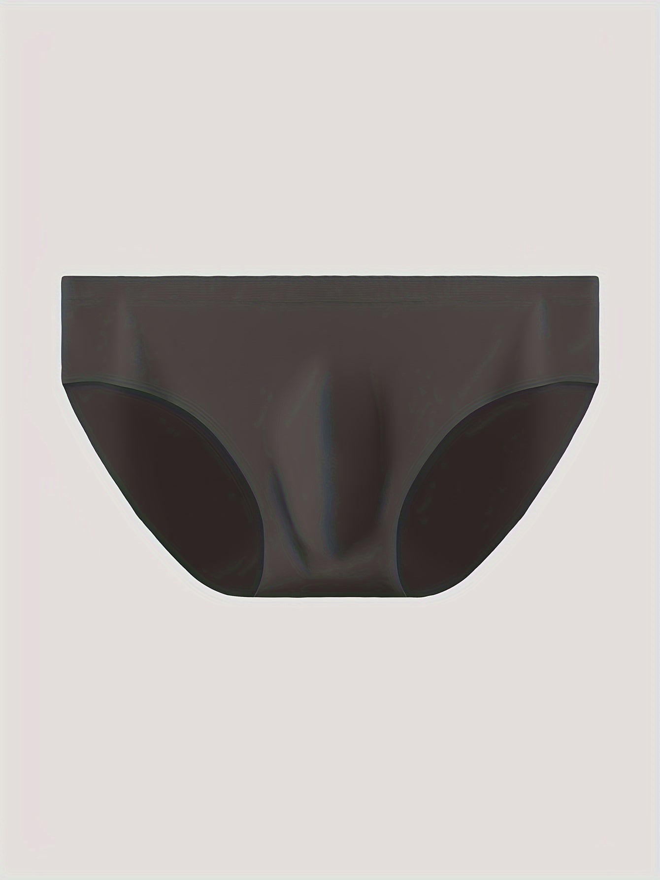 Men's briefs with seamless, transparent crotch - ultra-thin and breathable, made with nylon and spandex blend, stretch fit.