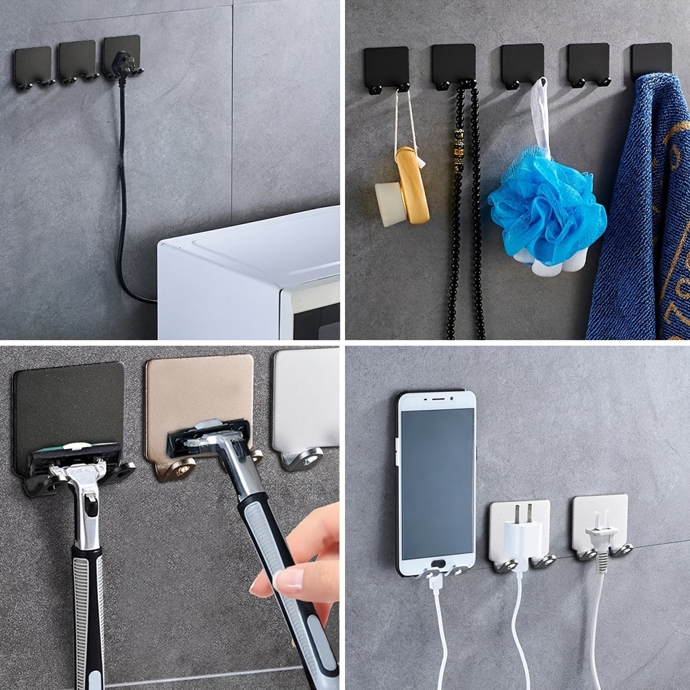 Punch-free razor holder made of space aluminum for bathroom storage