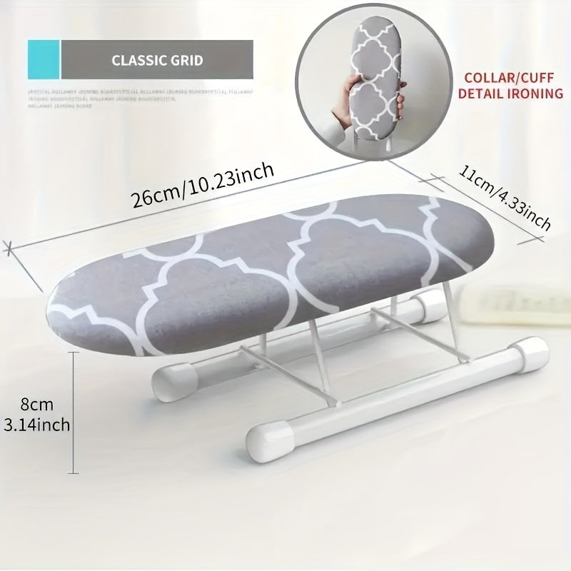 Compact Sleeve Ironing Board, Foldable Tabletop Ironing Mat, Portable Non-Electric Accessory for Precise Garment Pressing and Wrinkle Removal