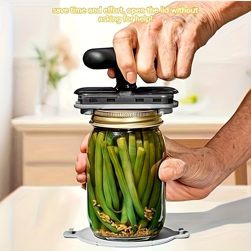 Adjustable jar and bottle opener for effortless opening without power. Ideal for home, parties, and daily use.