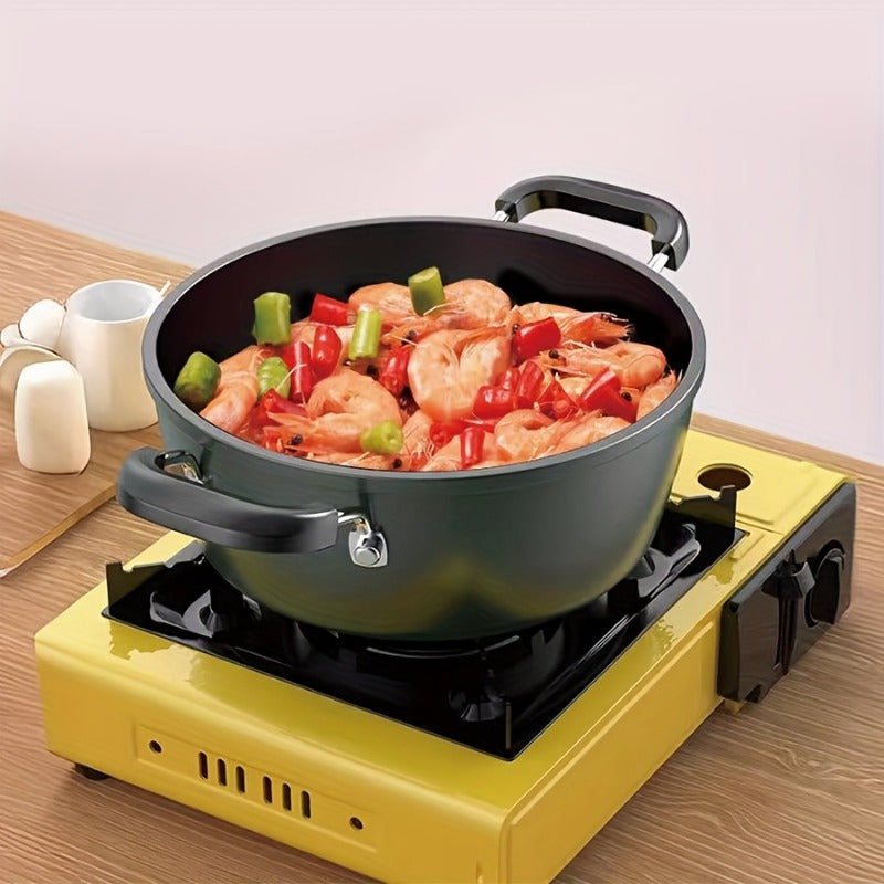 Durable Cast Iron Cookware Set with Lids - Safe for Dishwasher, Works on Induction & Gas Stoves for Stir Frying and Cooking