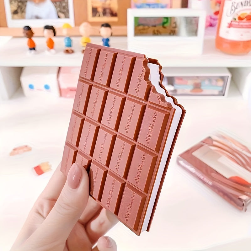 2 cute chocolate notebooks with 80 pages each, perfect for students and office use.