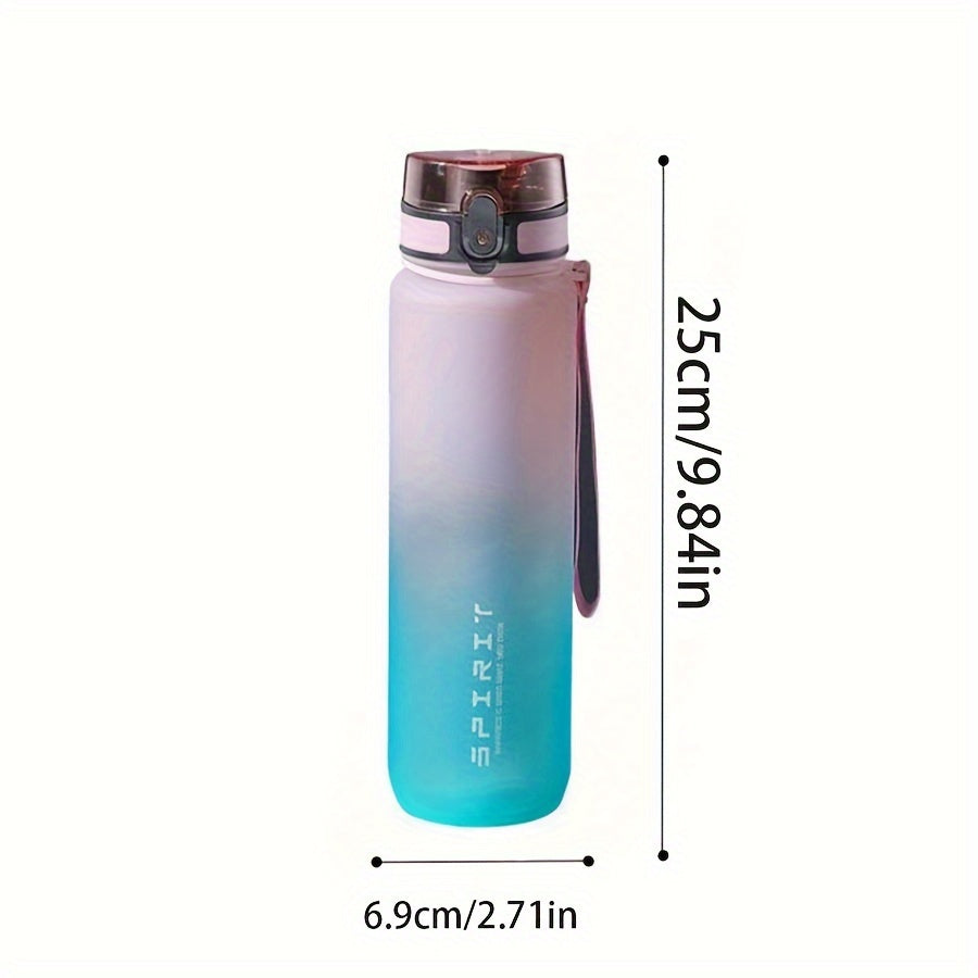 1pc Sports Water Bottle in various sizes (500ml/650ml/1000ml), perfect for camping, hiking, fitness, and outdoor activities. Great birthday gift idea.