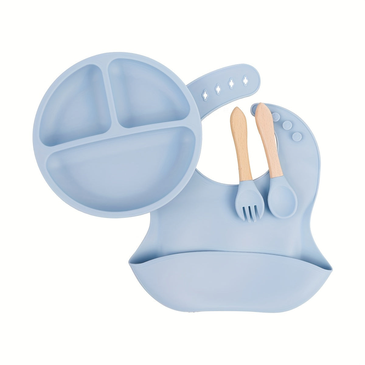 Personalized TYRY.HU Silicone Weaning Set featuring cute cartoons for little ones, comes with baby's name, made from BPA free materials. Ideal for feeding and perfect as a baby plate. Makes a great gift for baby showers, Christmas, Thanksgiving, or the