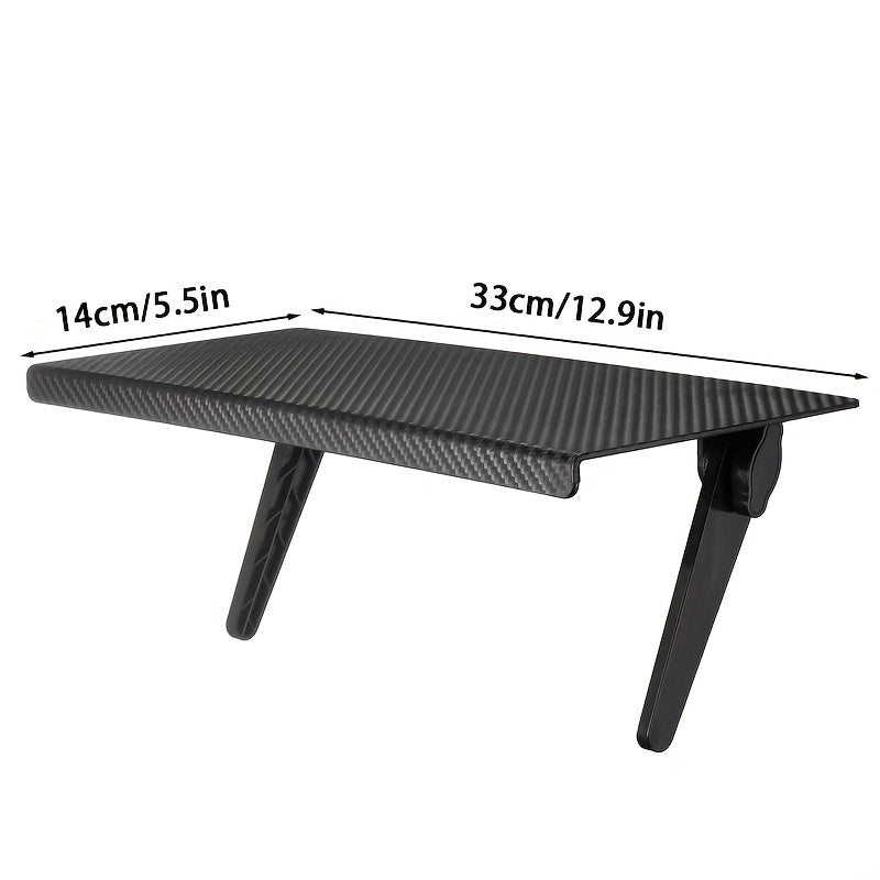 TV Top Shelf Platform for PC Monitor, Streaming Devices & Speakers - Made of Sturdy ABS Material with Painted Finish, Requires No Electricity, Ideal for Organizing Media Boxes, Routers, and Desktop Computer Monitors on Your Desk.