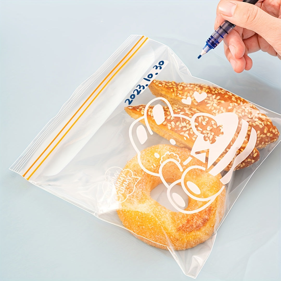 Household Thickened Fresh-keeping Sealed Bags for Refrigerator and Frozen Fruit/Vegetable Storage - Set of 15/20/55pcs Kitchen Storage Bags