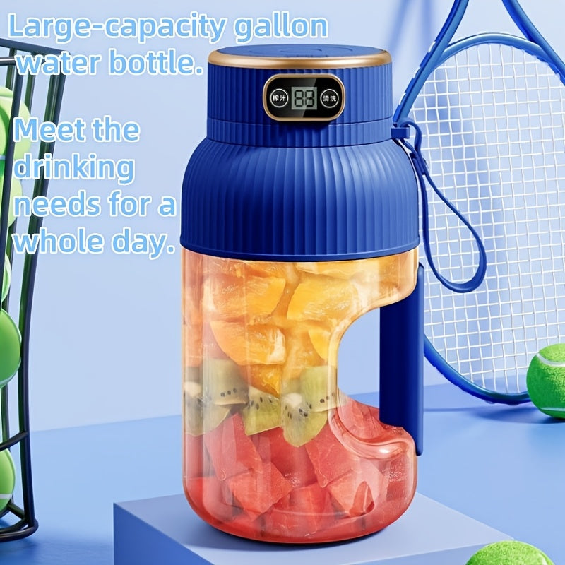 Easily create delicious juice with this large-capacity juice cup featuring an electric juicing function. Its multifunctional design allows for convenient carrying on the go, providing you with fresh juice anytime to meet your hydration and nutritional