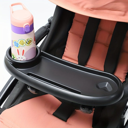 Stroller Cup Holder with Phone Holder and Snack Tray - 3-in-1 Universal Bottle Holder for Walker, Bike, Scooter - Accessory for Uppababy, Nuna, Bugaboo, Doona - Perfect Gift for Women, Mom, Men on Christmas, Thanksgiving, New Year, or Valentine's Day