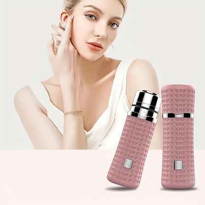 Electric hair remover for women, suitable for underarms, legs, and private parts. USB rechargeable with 300mAh battery. Can be used for full body hair removal.