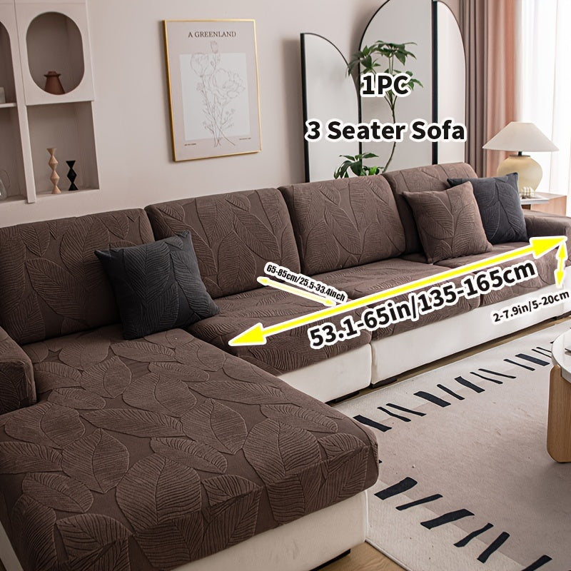 Durable Jacquard Sofa Cover suitable for all seasons, washable and stretchable, designed for modern style sofas in living rooms, offices, and homes. Easy to maintain with anti-slip features and suitable for single, double, triple, or quadruple seats.