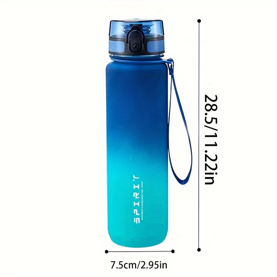 1pc Sports Water Bottle in various sizes (500ml/650ml/1000ml), perfect for camping, hiking, fitness, and outdoor activities. Great birthday gift idea.