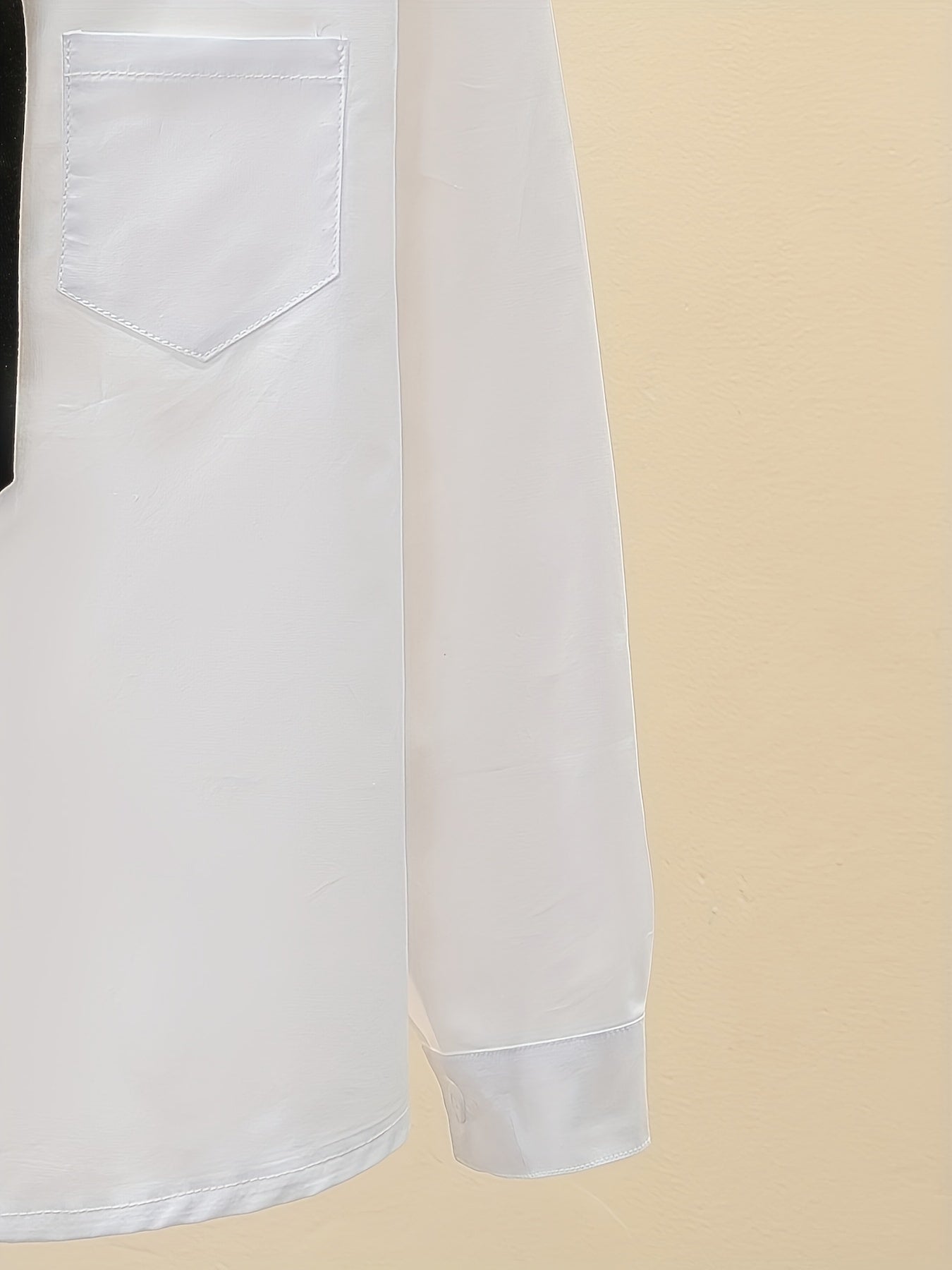 Children's pure cotton white uniform shirt with tie collar, suitable for school or casual wear. Great gift idea.