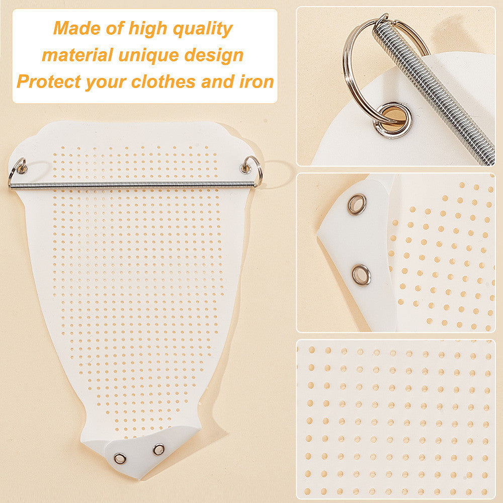 Get your hands on the 1pc SUPERDANT Non-Stick Plastic Ironing Aid - a reusable iron shoe protector that is heat-resistant and requires no power. This accessory is perfect for delicate fabrics and makes an ideal gift for Christmas and Thanksgiving.